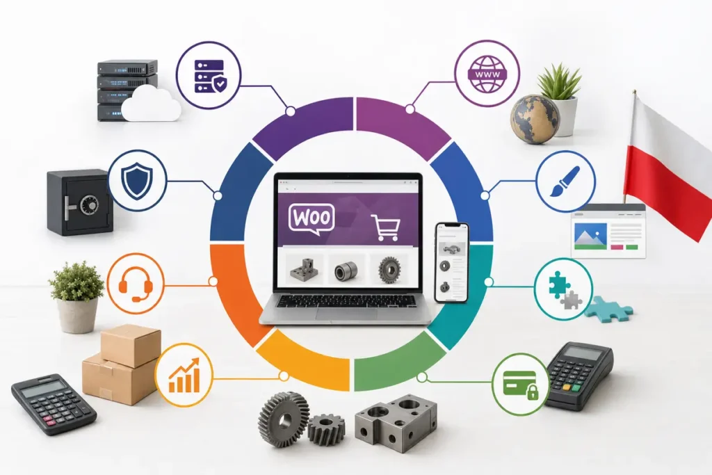 Koszt WooCommerce dla małej firmy produkcyjnej