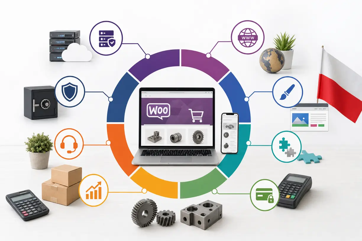 Koszt WooCommerce dla małej firmy produkcyjnej