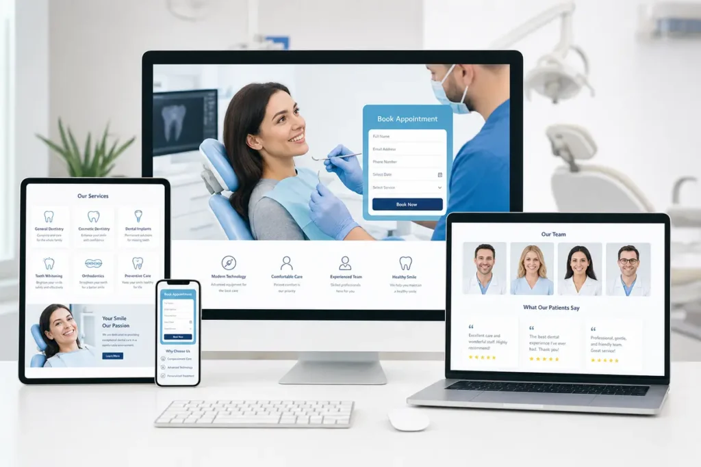 Strona dla gabinetu stomatologicznego na WordPress