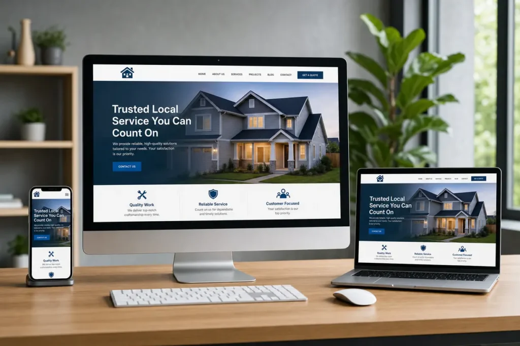 Strona firmowa WordPress dla lokalnego usługodawcy