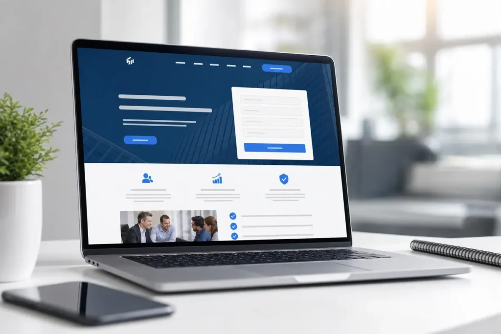 Strona WordPress dla firmy B2B w atrakcyjnym designie